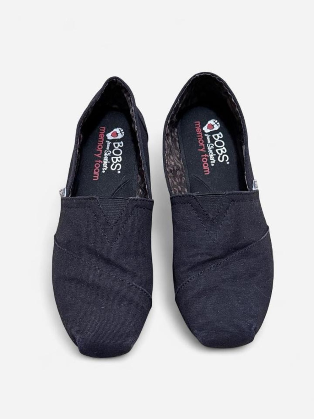 BOBS | Black Slip-on Shoes | Memory Foam Sole | Size 6.5